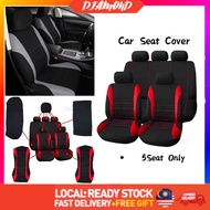 DIAMOND [9pcs] Car Seat Cover - Wira/Waja/Saga/Iswara/Myvi/Viva/Kancil 660 850 five-seater general Q