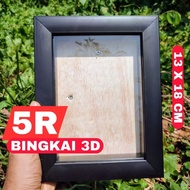 BLACK 3D FRAME SIZE 5R 3D 5R FRAME/ 5R 3D FRAME BLACK