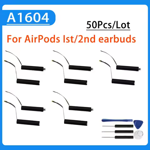 50pcs A1604 Battery For AirPods 1st 2nd A1604 A1523 A1722 A2032 A2031 air pods 1 airpods 2 Replaceab