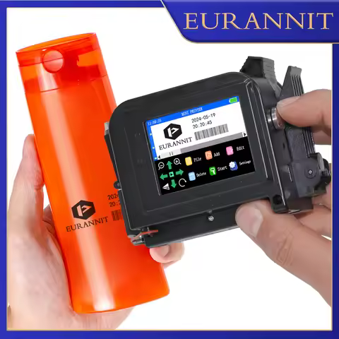 EURANNIT E11 0.5Inch Portable Mini Printer Handheld Inkjet Printer for QR Barcode Text Image Logo Da