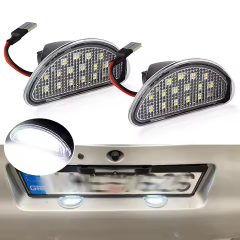 2Pcs Car LED License Number Plate Light Lamps for Toyota Aygo Rear 2005-2014 81270-0H010 812700H010