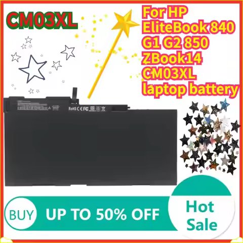 3000mAh CM03XL Battery CM03XL For HP EliteBook 840 G1 G2 850 ZBook14 CM03XL laptop battery