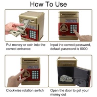 Electronic Piggy Bank ATM Password Money Box Cash Coins Saving Box ATM Bank Safe Box Automatic