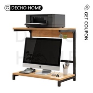 OFNATURE Ergonomic 2 Layer Wooden Monitor Stand Printer Table Computer Stand Ergonomic 2 Layer Wooden Monitor Stand Printer Table Computer Stand Computer Monitor Riser Rack Bookshe