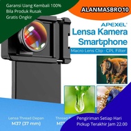 HP Camera Lens Universal 10X Macrohp with Clip and Cpl Filter, Clear Detailed Photo Results, Anti-Re