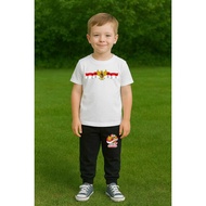 Children's Middle Flag T-shirt and Jogger Set August 17th Indonesian Independence Day 80 Indonesian 