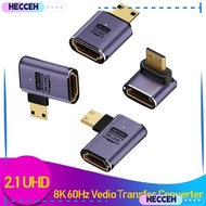 HECCEH Converter 90 Degree HD 2.1 Monitor Projector 8K 60HZ