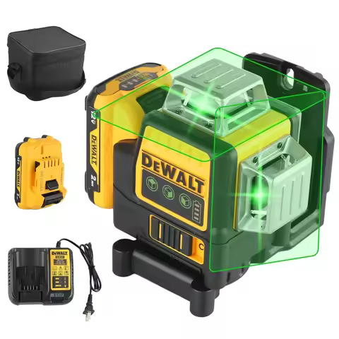 2026 Dewalt DW089LG 12 Lines 3 Sides*360 Degree Vertical 12V Lithium Battery Laser Level Horizontal 