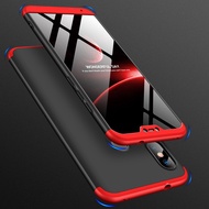 Full Cover Case For Xiaomi Mi A2 Lite Case 3 in 1 360 Degree Hard PC Back Cover
