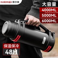 Large Capacity 5000ml Insulated Water Bottle Classic Outdoor Mens Antibacterial 316 Stainless Steel 