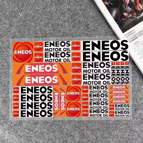 E-ENEOS Stickers Moto Sticker Auto Body Bumper Windows Motorcycle Laptop Walls Vinyl Decal Car Tunin