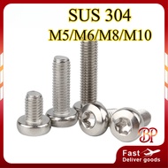 304 stainless steel pan head star screw, round head inner plum blossom screw, anti-theft screw, smal