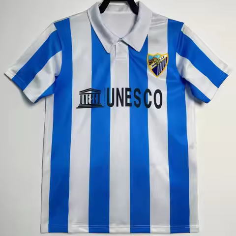 Malaga Jersey, Spanish Football Obscure Retro Jersey, 97-98 Season Commemorative Edition Football Je