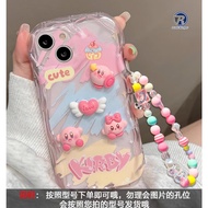 Sd-46 Gc27 Ss860 Softcase Silicone 3D Cute Kirby Lanyard Strap For Realme C75 12 12+ 13 Pro C60 C61 