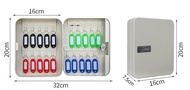 Ready Stock TOPFINE 6Keys 20Keys Slots Keys Box Password Lock Metal Organizer Keys Holder Safety Sto