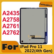 For iPad Pro 11 2022 (4th Gen) A2435 A2758 A2761 A2762 A2759 LCD Display Touch Screen Glass Panel Fu