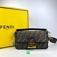 全新閒置✨全港最平 ‼支持面交陪驗 ‼🌈Fendi Baguette brown FF jacquard fabric bag 棕色 法棍包💖可斜孭 可單肩 可手提👏現貨 #包包 #hand bag 