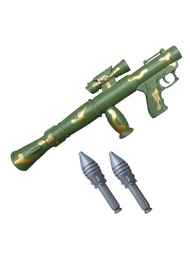 Toy RPG Rocket Launcher Model With Missile, Chicken Cannon Barrle Design, Fun Mortar Gift
