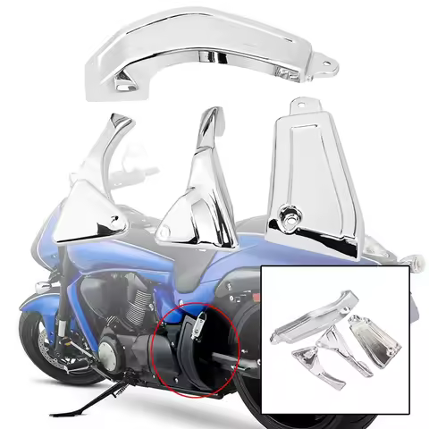 NEW-4PCS Frame Body Fairing Cover Chrome Motorcycle Look For Suzuki All Year Boulevard M109 M109R M1