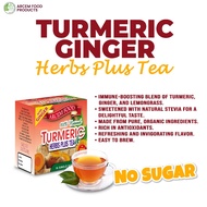 ◄Turmeric Tea &amp; Herbs Plus with Ginger, Malunggay, Lemon Grass and Stevia (No Sugar)