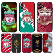 for OPPO Reno 5 4G 5F Lite 5K 5G Pro Plus TPU Luxury Black Silicone Soft Case J6S2 Liverpool FC