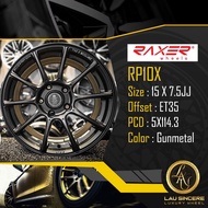 Raxer RP10X 15 X 7.5JJ 5X114.3 Gunmetal