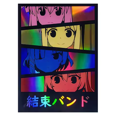 60PCS Anime Bocchi The Rock! Card Sleeves Yamada Ryo Gotoh Hitori Figures WS OPCG PTCG Trading Cards