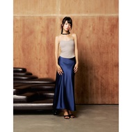 Fitted Tube Top in Grey | Curve Top in Grey | CHEN Inspired
