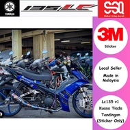 High Quality AAA Premium Sticker Stripe Yamaha Lc135 v1 Jupiter Mx Cover Set Body Set Coverset Bodyset 3M Vietnam Style