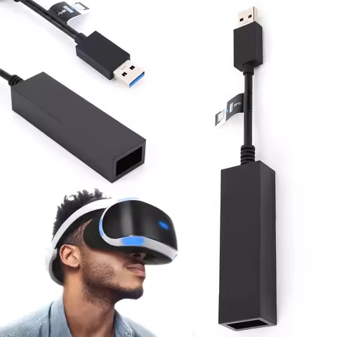 For Playstation 4 Camera Adapter for PS5 Console VR Connector Converter Connecting Cable for PS5 PS4