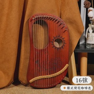 new Solid Wood Lyre Harp 16/19/21/24/32 Strings Beginner Exercise Harp Portable Lyre Professional Mu