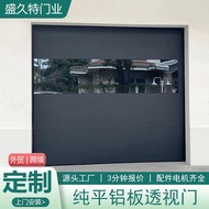 Pintu Elektrik Aluminium Vila Rumah dengan Kaca Terbaja Automatik Permukaan Cermin Aluminium Pintu G