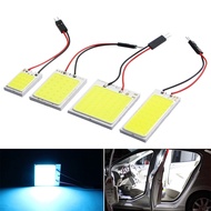 "{: 4/8ชิ้นอุปกรณ์ตกแต่งภายในรถยนต์18/24/48 SMD T10 4W 12V COB แผงภายใน W5w โดมโคมไฟสัญญาณ LED ไฟด้านข้าง