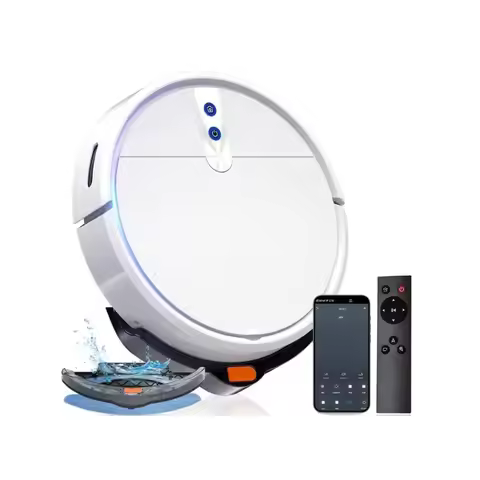 F503 Smart Vacuum Cleaner Robot Intelligent Floor Sweeping, Self-Cleaning Mop, HEPA & LDS, Battery-P