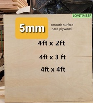GRADE A(2ft- 4ft x 4ft) 5.3mm Quality solid Plywood sheet