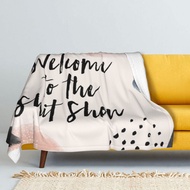 2024 Fishion Welcome to the Shit Show Winter Thicken Cashmere Blankets Lamb Blanket Coral Fleece Throw Blanket Warmth Bed Clothes Sofa Child,one Size: 40inchx60inch (100cmx150cm) Custom Name □ ✳ ♠ No.106