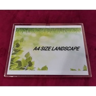 Paparan Dokumen A5/A4/A3 saiz Akrilik / Acrylic Clear Document And  Certificate Display Frame Landsc