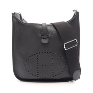 【二手】愛馬仕 HERMES Evelyne 3 Trois PM 黑色肩背包 其他 Evelyne 3PM 黑色 女士二手 A