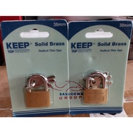 KEEP 30MM BRASS PADLOCK 30MM BRASS KEEP PADLOCK/ SMALL PADLOCK/