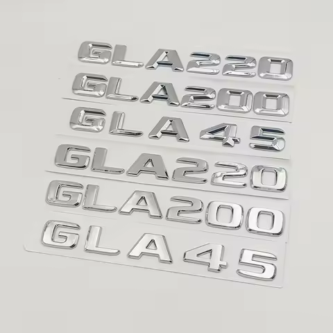 3D ABS Car Trunk Letters Sticker For Mercedes Benz GLA35 GLA45 AMG GLA 200 220 250 260 X156 H247 Emb
