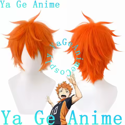 Haikyuu!! Hinata Shoyo Cosplay Wig Teased Styled Wig Anime Games Halloween Carnival Party Synthetic 