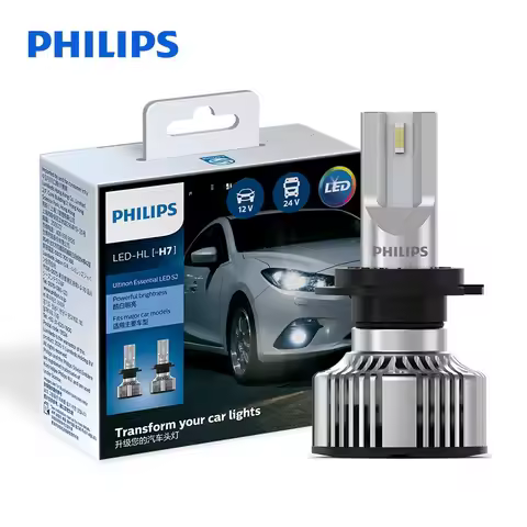 Philips LED H7 Headlight 12V/24V 6500K 6000K Bright White Auto Headlight LED Lamps