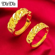 Original 916 Gold Twisted Ring Adjustable Couple Engagement Ring