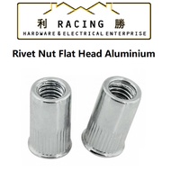 KEPALA RIVET ALUMINIUM KEPALA RIVET ( 1PKT x 10PCS ) / FLAT HEAD ALUMINIUM NUT RIVET ( 1PKT x 10PCS 