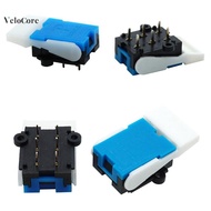 coagulatelove 10pcs Blue Telephone Hook Switch 6 Pin Inte Doorbell Switch Retainer Reed Switch Blade