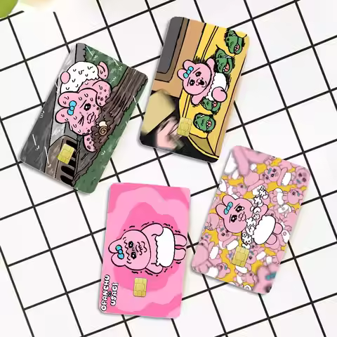 O-Opanchu Cute Usagi Anmie Sticker Film Skin Cover For Credit Card Debit Bank Card Front