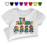 Super Mario Bros Baju T Shirt Cotton Boy Budak Kemeja Kanak Anime Girl Dress Cloth Fashion Pakaian