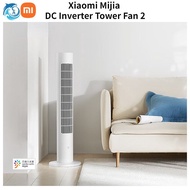 Xiaomi 2023 Mi Xiaomi Mijia DC Frequency Conversion Smart Tower Fan 2 Mi Home Summer Cooling Bladeless Air Conditioner Cooler for Home Smart 5G Wifi Office Desk Fan Cool Fan 2 Gift
