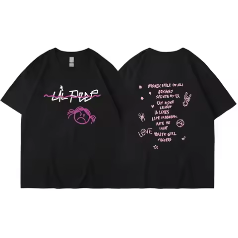 Rapper Lil Peep T Shirt Men Women Fashion T-shirt Tshirt Kids Hip Hop Tops Tee Music Tshirt Boy Tees