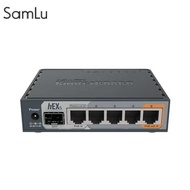 MikroTik HEX S RB760iGS เราเตอร์ Asus พอร์ต5พอร์ตอุปกรณ์เครือข่าย POE 1พอร์ตสำหรับธุรกิจและบ้าน